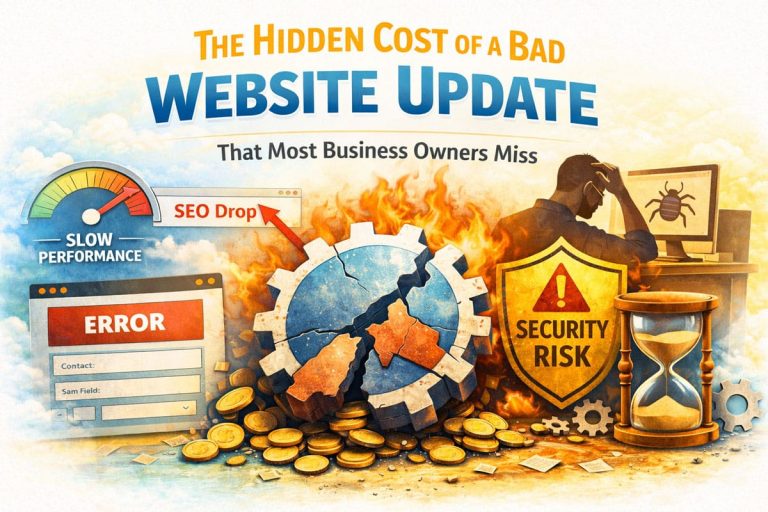 error, slow performance ,seo drop, security risk