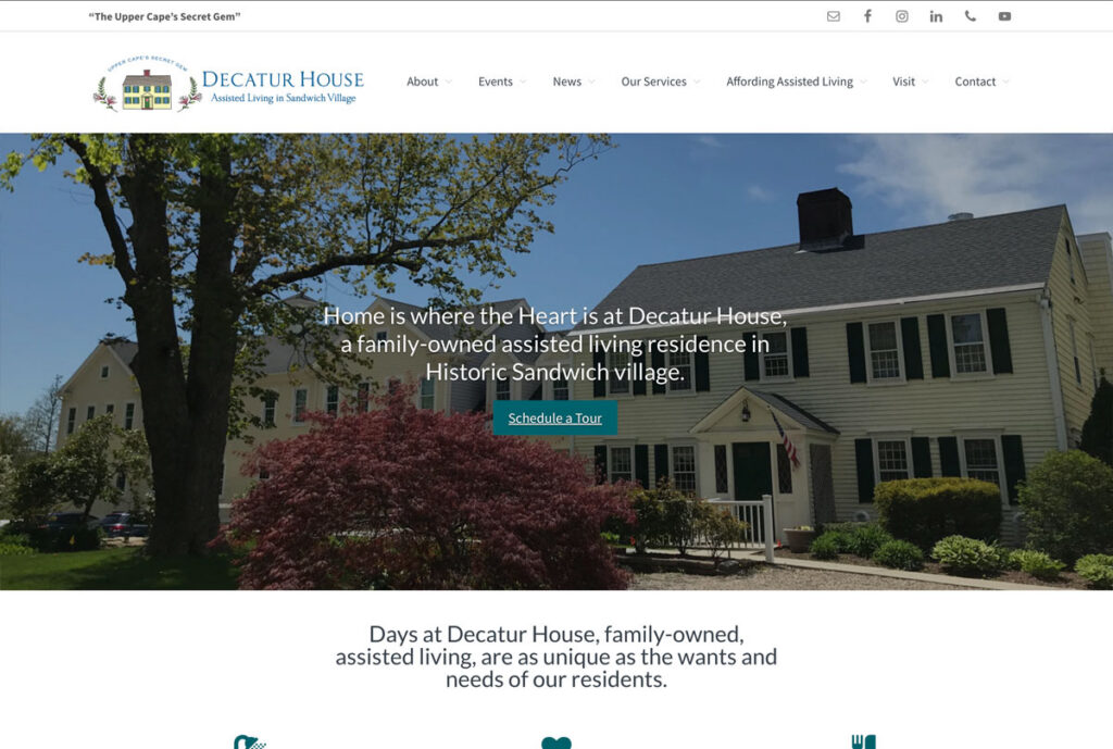 screenshot of DecaturHouse.com