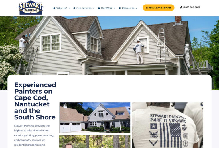screenshot of StewartPaint.com