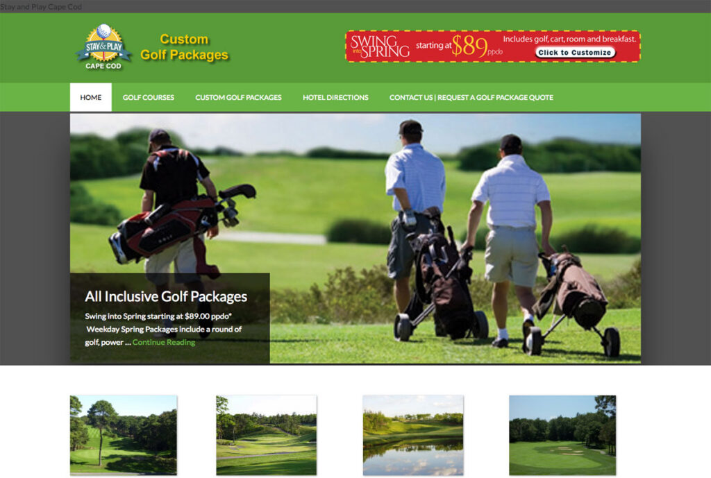 screenshot of stayandplaycapecod.com