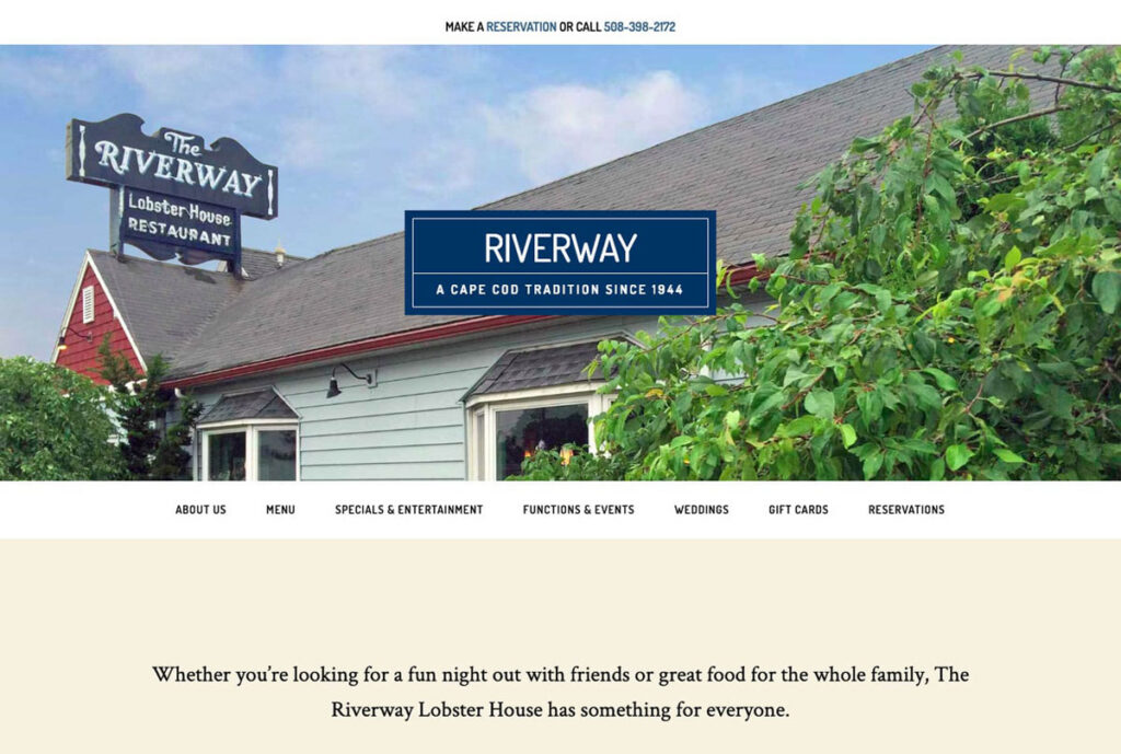 screenshot of RiverwayLobsterHouseRestaurant