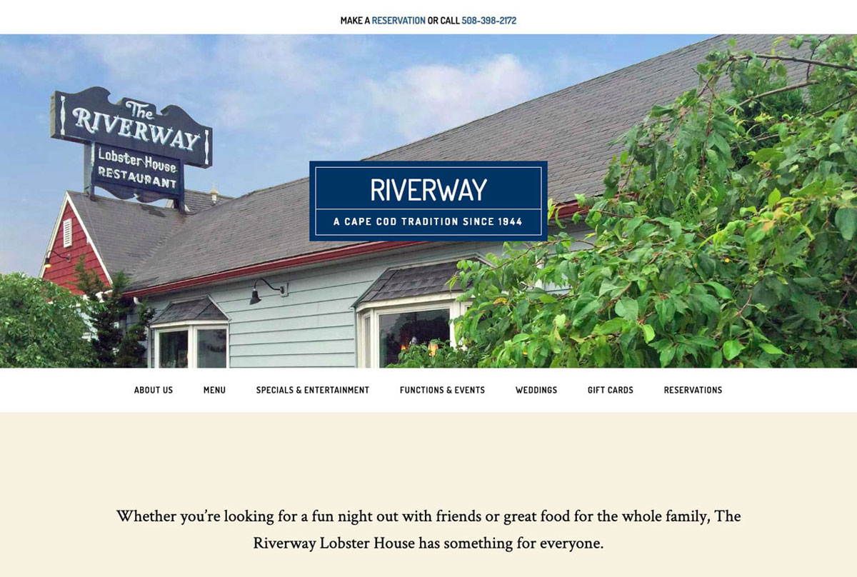 screenshot of RiverwayLobsterHouseRestaurant